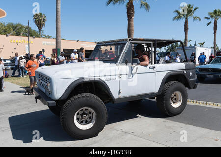 Buena Park, USA - April 30, 2017: Ford Bronco on display during the Fabulous Fords Forever Stock Photo