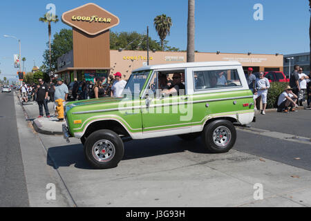 Buena Park, USA - April 30, 2017: Ford Bronco on display during the Fabulous Fords Forever Stock Photo