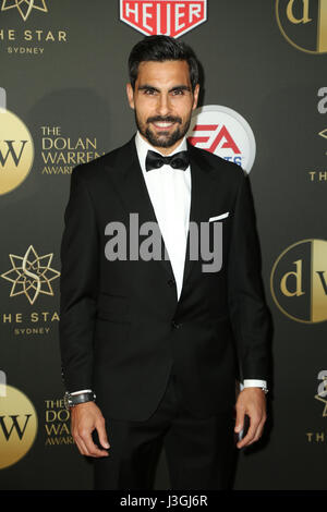 May 1, 2017. Sydney, Australia. A-League player Dimas Delgado arrives on the red carpet for the Football Federation Australia’s prestigious awards eve Stock Photo