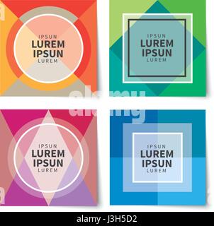 Set of backgrounds with trendy design. Applicable for Covers, Voucher, Posters, Flyers and Banner Designs. Stock Vector
