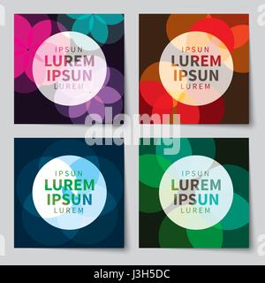 Set of backgrounds with trendy design. Applicable for Covers, Voucher, Posters, Flyers and Banner Designs. Stock Vector