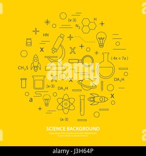 science icon background Stock Vector