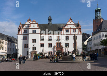 Das alte Rathaus am Marktplatz in Darmstadt,  Hessen, Deutschland | The old City Hall and Market Square in Darmstadt,  Hesse, Germany, Europe Stock Photo