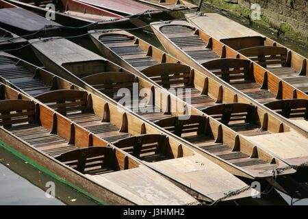 Punts on the River Cherwell, Oxford, England