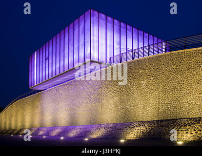 Europe, Germany, Cologne, flood pumping station at the river Rhine in the district Bayenthal Stock Photo