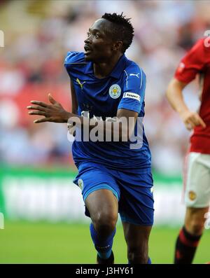 AHMED MUSA OF LEICESTER CITY LEICESTER CITY V MANCHESTER UN WEMBLEY STADIUM LONDON ENGLAND 07 August 2016 Stock Photo