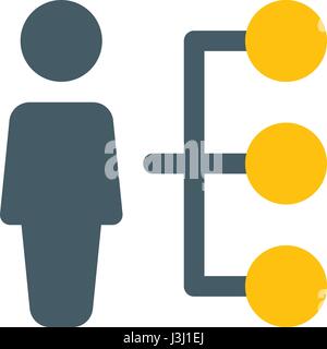 manager hierarchy Stock Vector