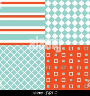 Set of seamless patterns Stock Vector
