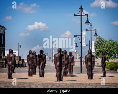 Group sculpture in the Woolwich Arsenal by Peter Burke Stock Photo