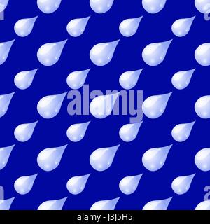 Water Drops Seamless Pattern Stock Vector