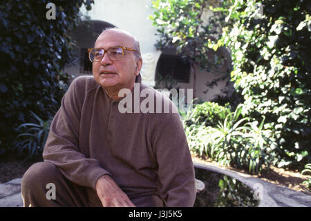 Bettino Craxi, former Prime Minister of Italy, at his villa in Hammamet, Tunisia, where he fled in 1994, to escape sentencing in Italy for corruption crimes.  Craxi died on 19 January 2000 in Tunisia due to complications from diabetes. Stock Photo