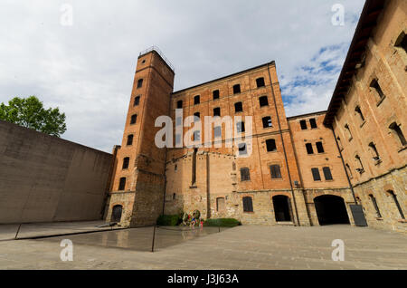 The internal court of the Risiera di San Sabba in Trieste, a former nazi concentration camp (1st May 2017) Stock Photo