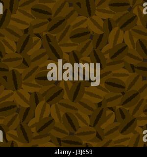Coffee Beans Seamless Pattern Stock Vector