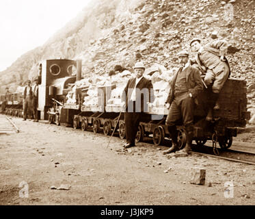 British stone quarry - early 1900s Stock Photo