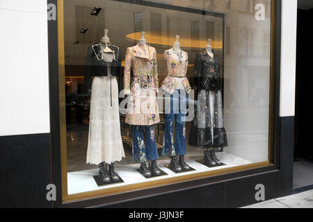 Alexander McQueen British fashion designer Bond Street store, London  KATHY DEWITT Stock Photo