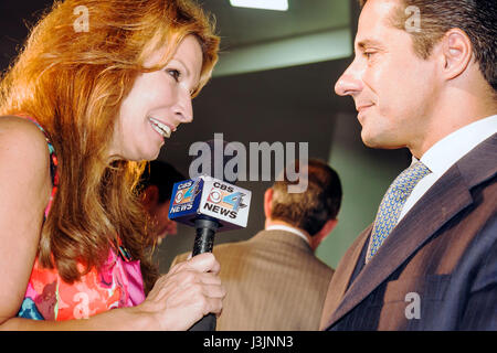 Tv reporter michele gillen hi res stock photography and images