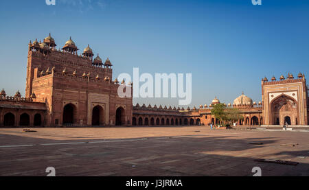 Buland Darwaza also known as the Gate of Magnificence built by Mughal emperor Akbar at Fatehpur Sikri Agra, India. Stock Photo