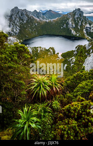 Lake Oberon in Western Arthur's Range, Southwest Tasmania Stock Photo