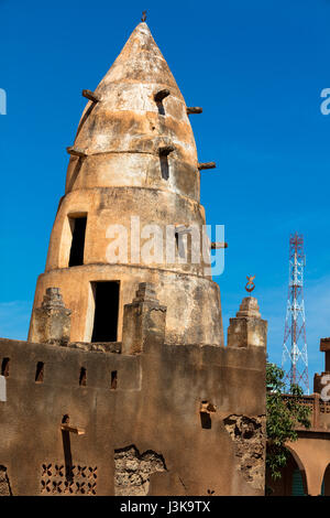 Mosque in a village in Burkina Faso Stock Photo