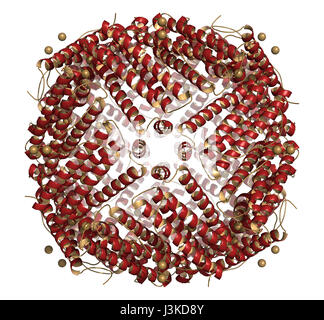 Ferritin (apoferritin) protein. Ferritin is the main iron storage protein in humans. Serum ferritin correlates with amount of iron present in the body Stock Photo