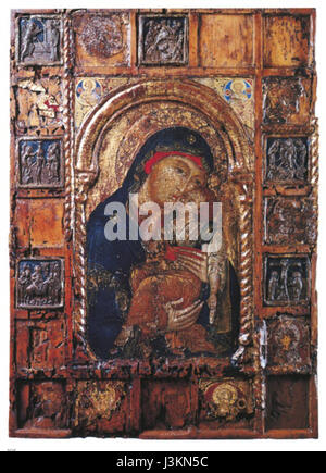 Icon of the Virgin Eleousa Venice Stock Photo - Alamy
