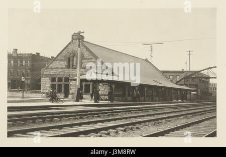 Houghton MS Typ 1070   Richardson, Allston Railroad Station 2 Stock Photo