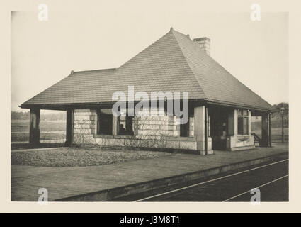 Houghton MS Typ 1070   Richardson, Newton Railroad Station Stock Photo