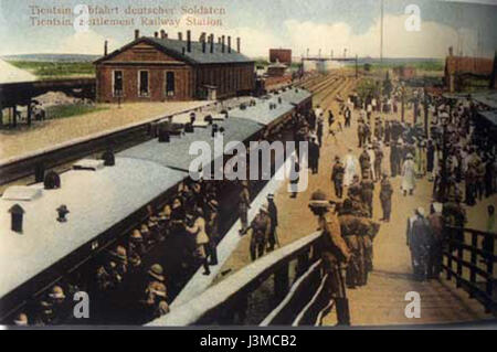 German army in Tianjin Stock Photo