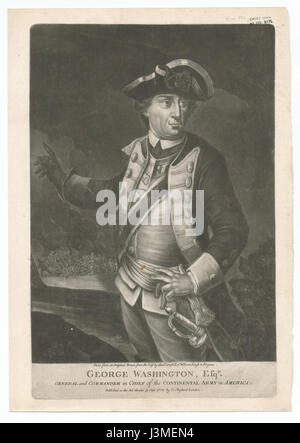 George Washington Esqr. General and Commander in Chief of the Continental Army in America (NYPL b12610206 424965) Stock Photo
