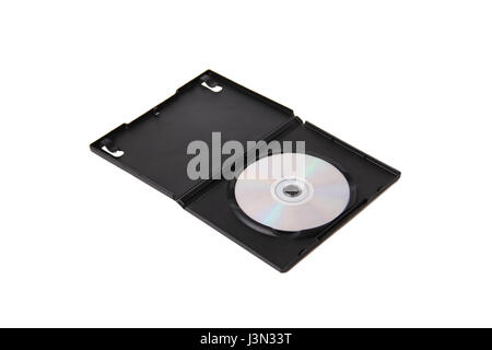 DVD box with disc Stock Photo