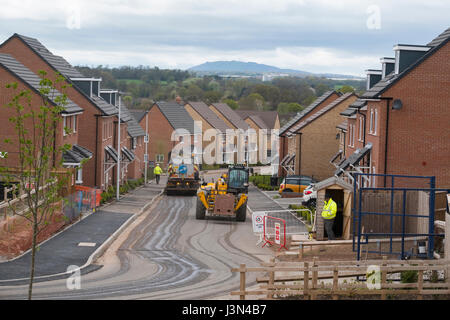 Houses under construction in Shifnal, Shropshire, England, UK Stock Photo