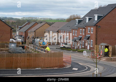 Houses under construction in Shifnal, Shropshire, England, UK Stock Photo