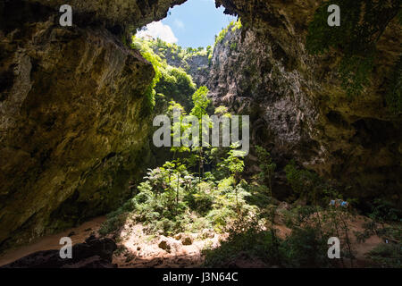 Viewpoint inside Phraya Nakhon Cave Stock Photo