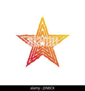 Fire star symbol Stock Vector