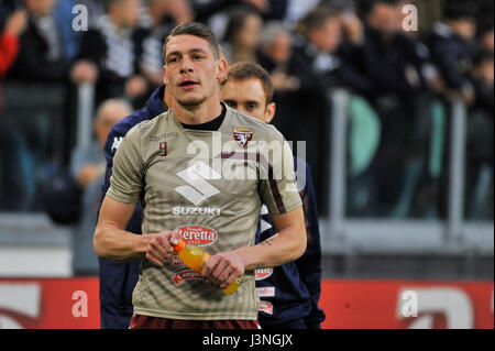 Turin, Italy. 6th May, 2017. Andrea Belotti before the match Serie A TIM between  Juventus FC and  Torino FC at Juventus Stadium. The final result of the match is 1-1. Credit: Fabio Petrosino/Alamy Live News Stock Photo