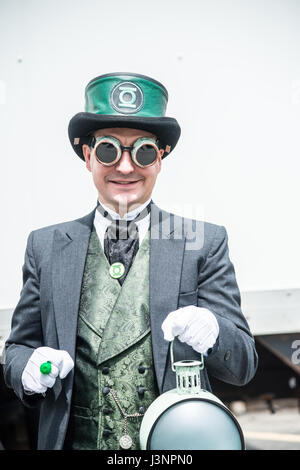 Steampunk Characters at Steam Punk Worlds Fair 2017 Stock Photo