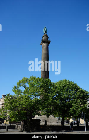 The Wellington Monument situated on St. Georges Plateau at the top of William Brown Street in front of the Walker Art Gallery. Stock Photo