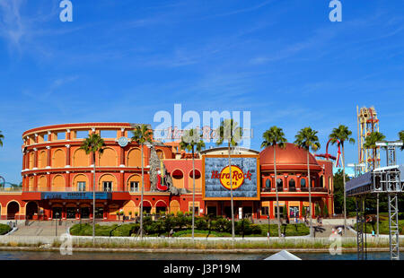 Hard Rock Cafe in the Universal Orlando Resort adventure theme park Stock Photo