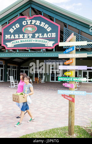 Naples Florida,Big Cypress Market Place,shopping shopper shoppers shop shops market buying selling,store stores business businesses,flea market,Native Stock Photo