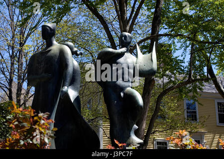 A sculpture at the RHODE ISLAND SCHOOL of DESIGN campus, Providence, Rhode Island, USA Stock Photo