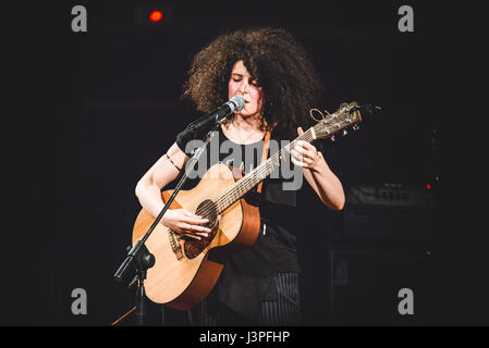 The Italian singer Marianne Mirage, stage name of Giovanna Gardelli, performs live at the Auditorium RAI in Torino, opening the Patti Smith concert. (Photo by: Alessandro Bosio/Pacific Press) Stock Photo