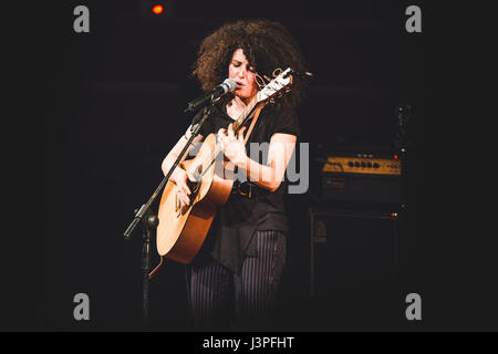 The Italian singer Marianne Mirage, stage name of Giovanna Gardelli, performs live at the Auditorium RAI in Torino, opening the Patti Smith concert. (Photo by: Alessandro Bosio/Pacific Press) Stock Photo