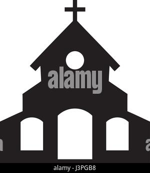 vector illustration of a church icon isolated on white background Stock Vector