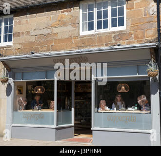 Coppergate is a coffee shop in Uppingham, Rutland Stock Photo