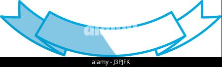 ribbon decoration party celebration image vector illustration Stock Vector