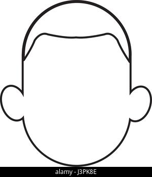 outline head man character person Stock Vector Art & Illustration ...