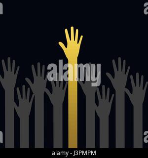 A lot of hands Stock Vector