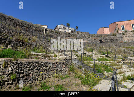 Teatro Romano, Via Vittorio Emanuele II, Catania, Sizilien, Italien Stock Photo