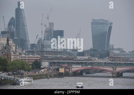 A hazey afternoon in London Stock Photo