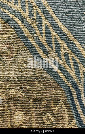 Fragment of retro tapestry textile pattern useful as background Stock Photo